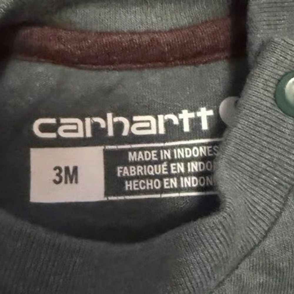 Carhartt Baby Boys Bodysuit Lot 2 Pack Orange Camo Blue Excavator 3 Months